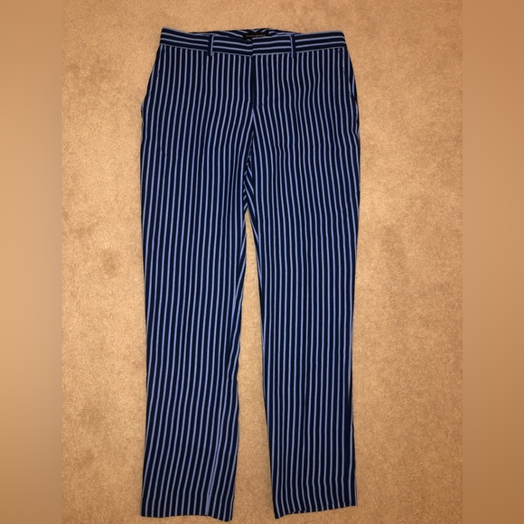 Banana Republic Blue and White Striped Pants - Picture 2 of 6